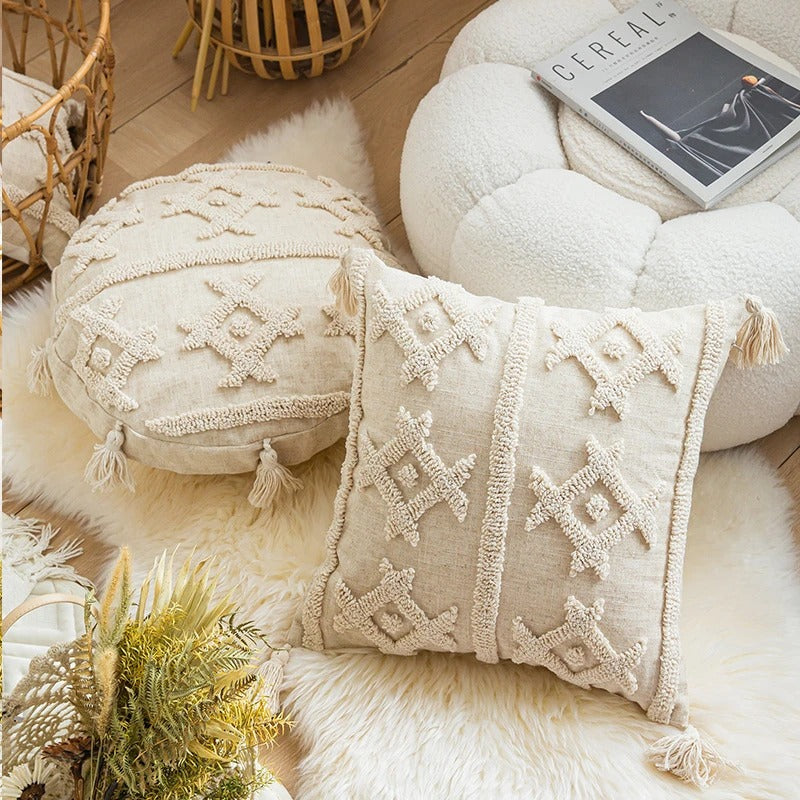 Tovad Kuddfodral Beige Boho