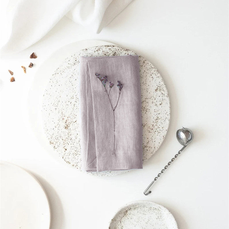 Bordstablett och servettset i ramiefiber
