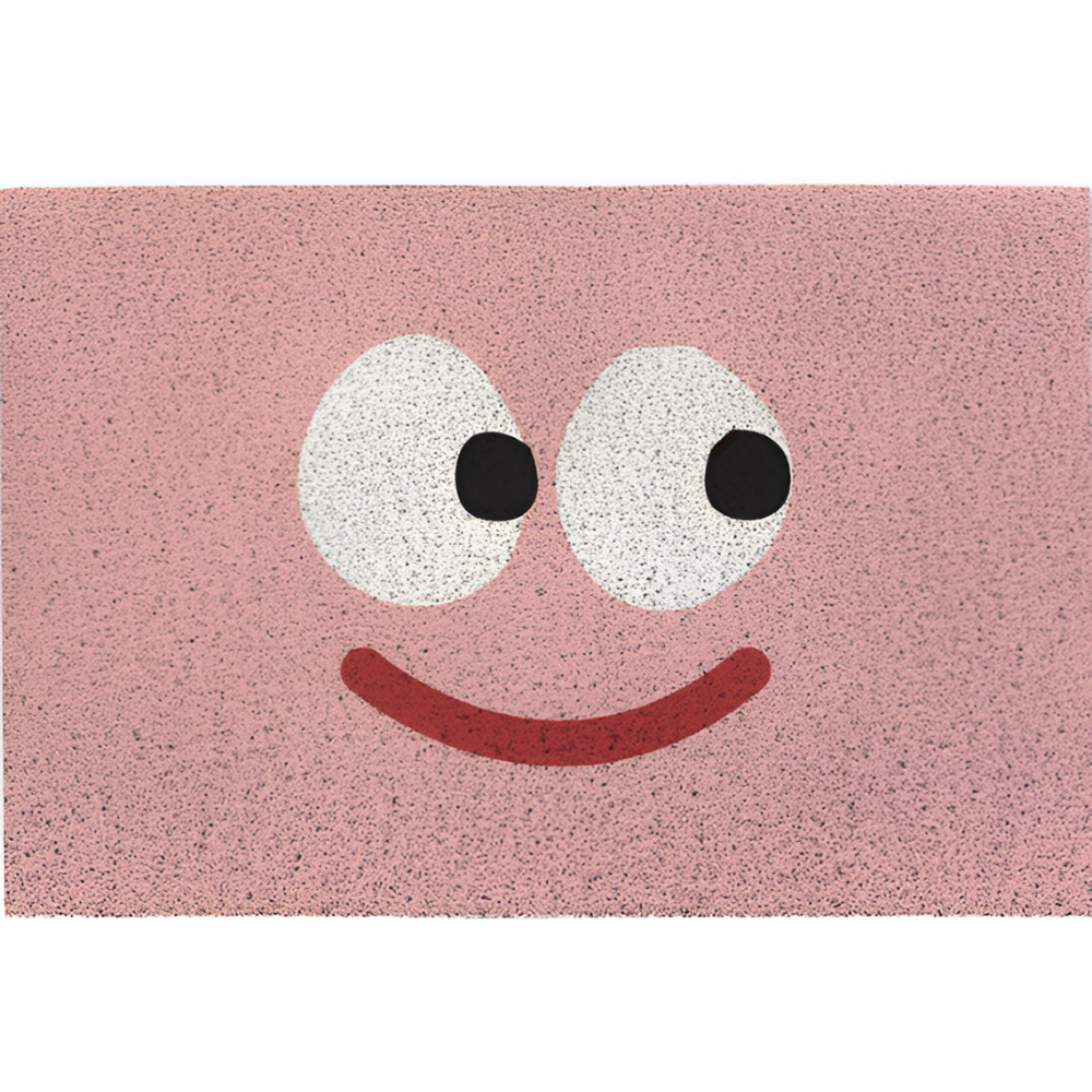 Halkfri PVC Dörrmatta med Smiley-ansikte Entrématta