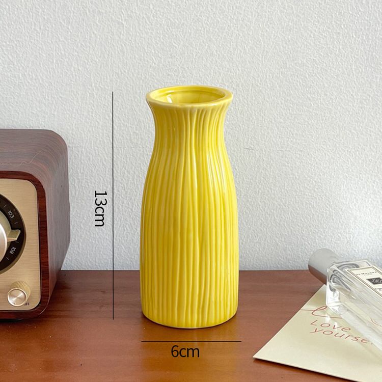 Keramiskt blomvas minimalistisk design