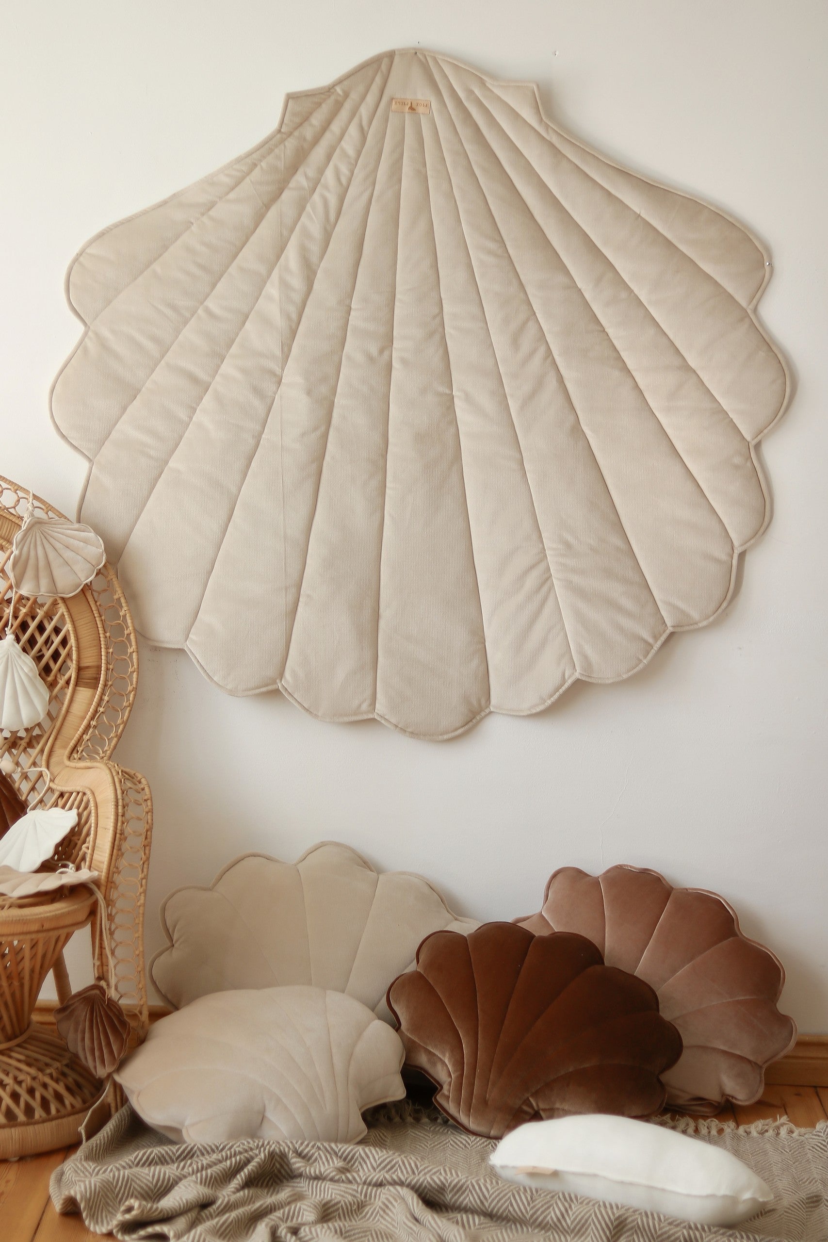Lekmatta Ekologisk Bomullsvelour Beige