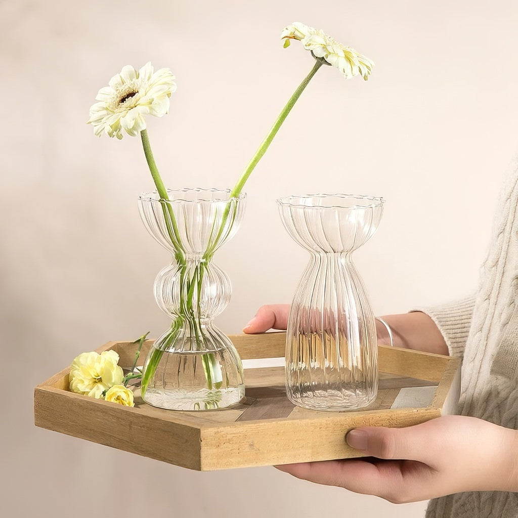 Glasvas Klar Randig Höstestetik