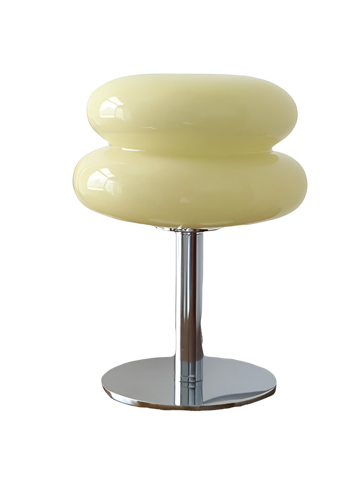 Macaron Inspirerad Bordslampa - Elegant Bordslampa i Glas för en Livlig Rumsatmosfär