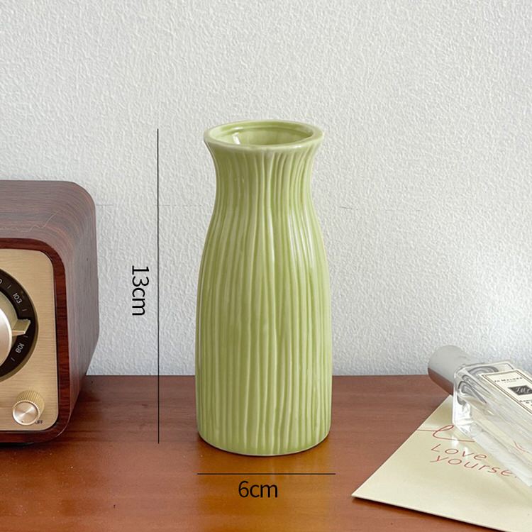 Keramiskt blomvas minimalistisk design