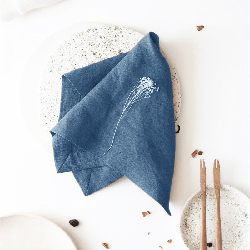 Bordstablett och servettset i ramiefiber