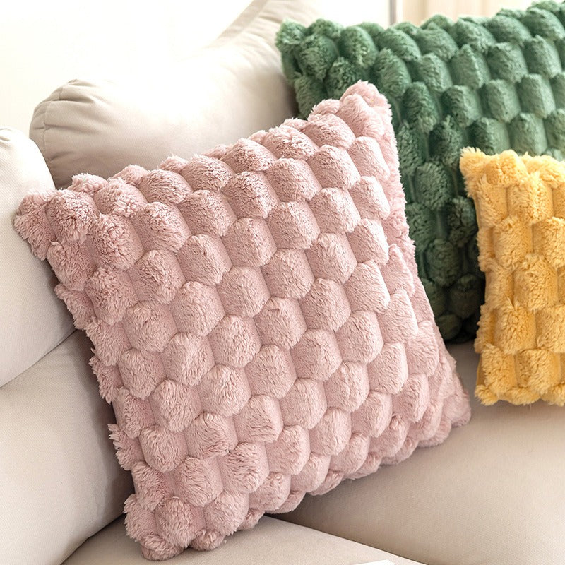 Mjukt kuddfodral i velour för soffa eller stol, fyrkantigt format