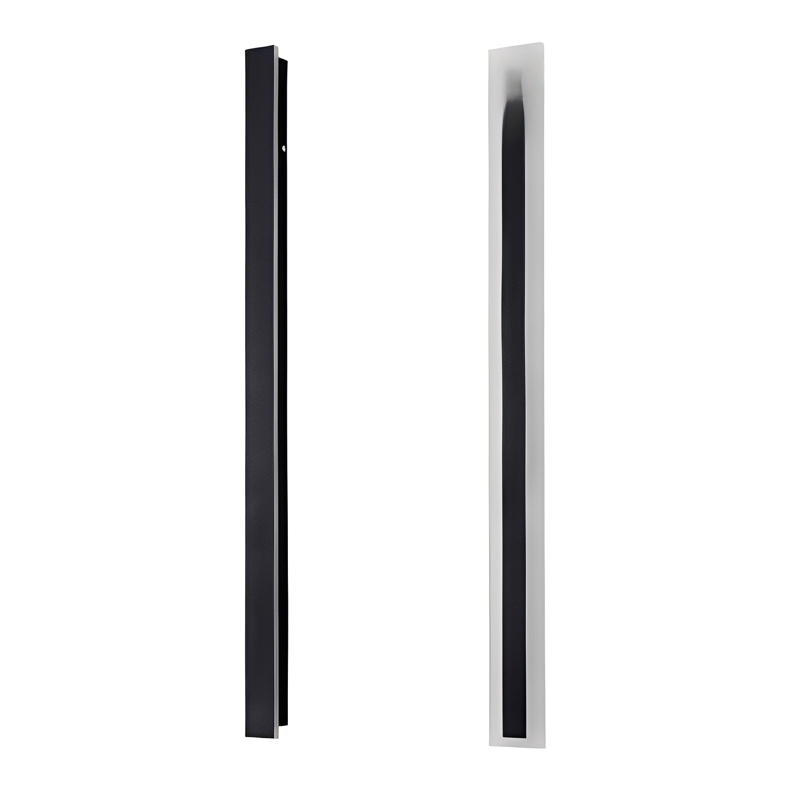 Närbild av LED-vägglampa för entré, terrass eller fasad