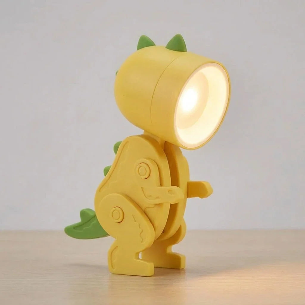 Skrivbordslampa För Barn Vikbar Klämlampa Dinosaurie