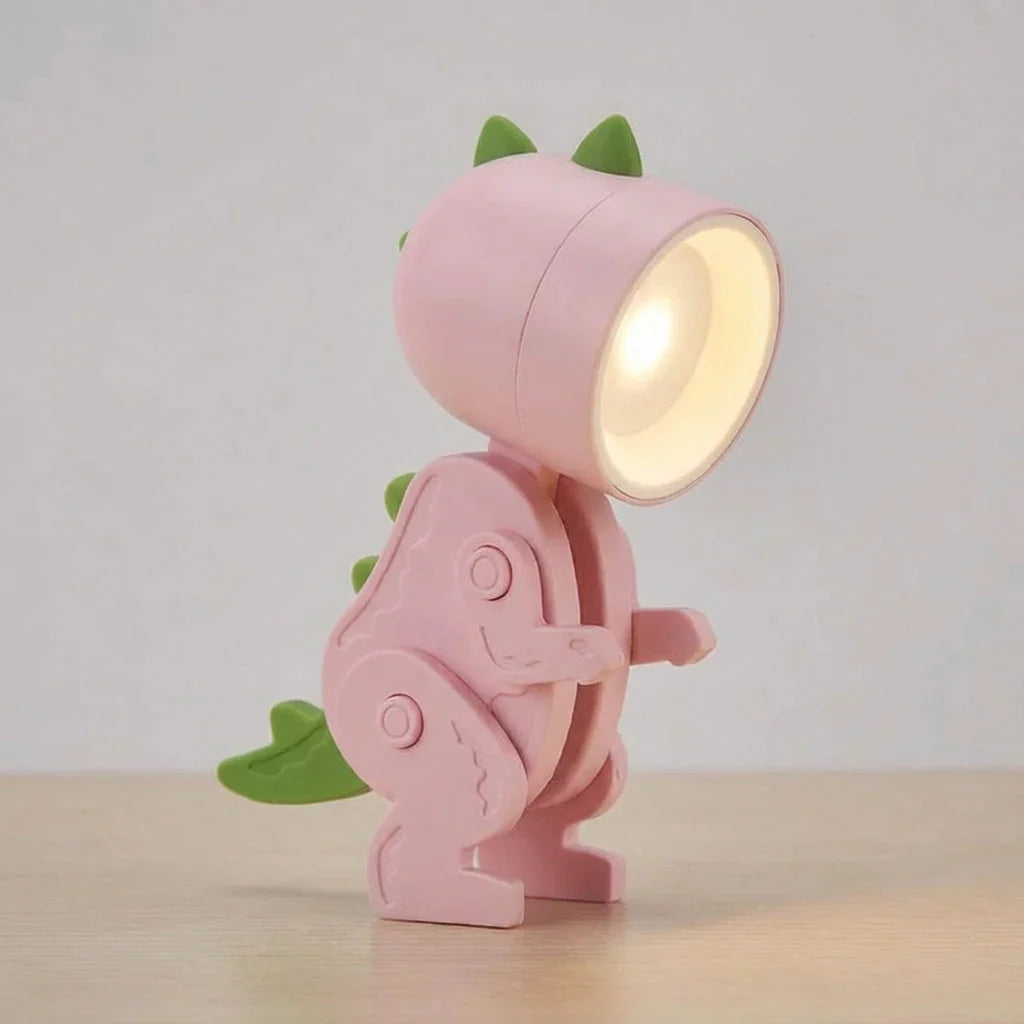 Skrivbordslampa För Barn Vikbar Klämlampa Dinosaurie