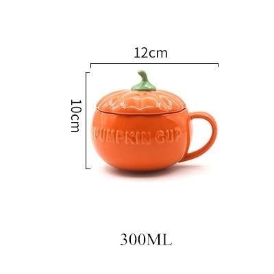 Keramisk Pumpamugg Med Dekorativ Design