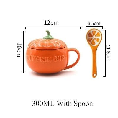 Keramisk Pumpamugg Med Dekorativ Design