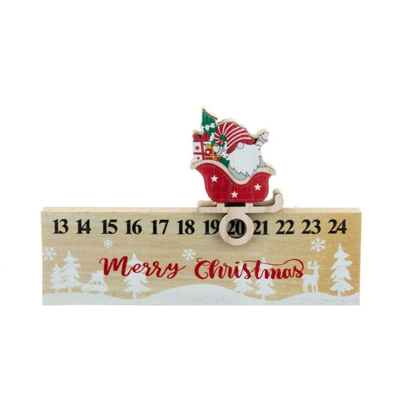 Jultomte och detaljer på en hängande juldekoration